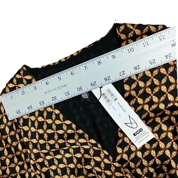 Minkpink Dress WMNS XS Brown Valentina Twist Knot Wrap Front Floral Mini REVOLVE - Picture 8 of 13